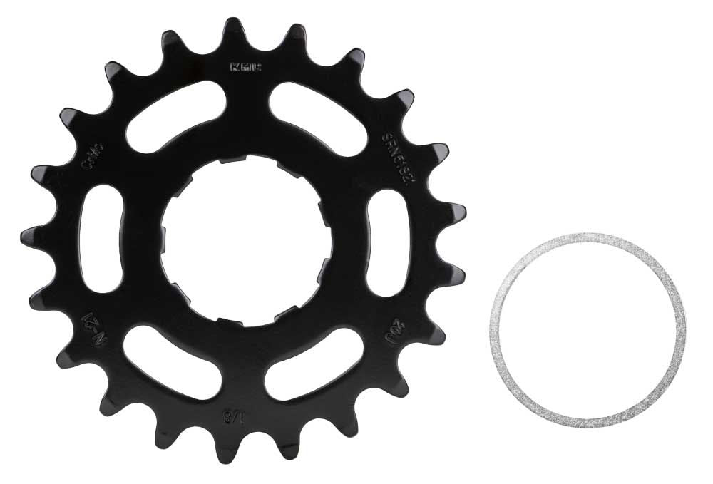 KMC Gear 21t posteriore Enviiolo Nuvinci 1 8, nero