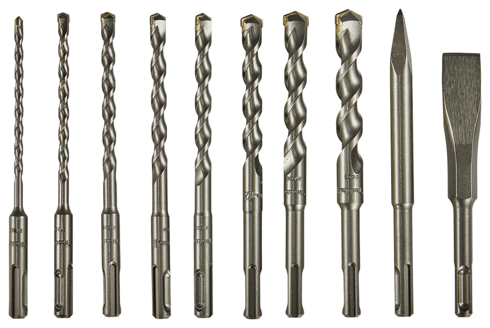 Accessori Makita set trapano e scalpello 10 pezzi - d-57059 d-57059