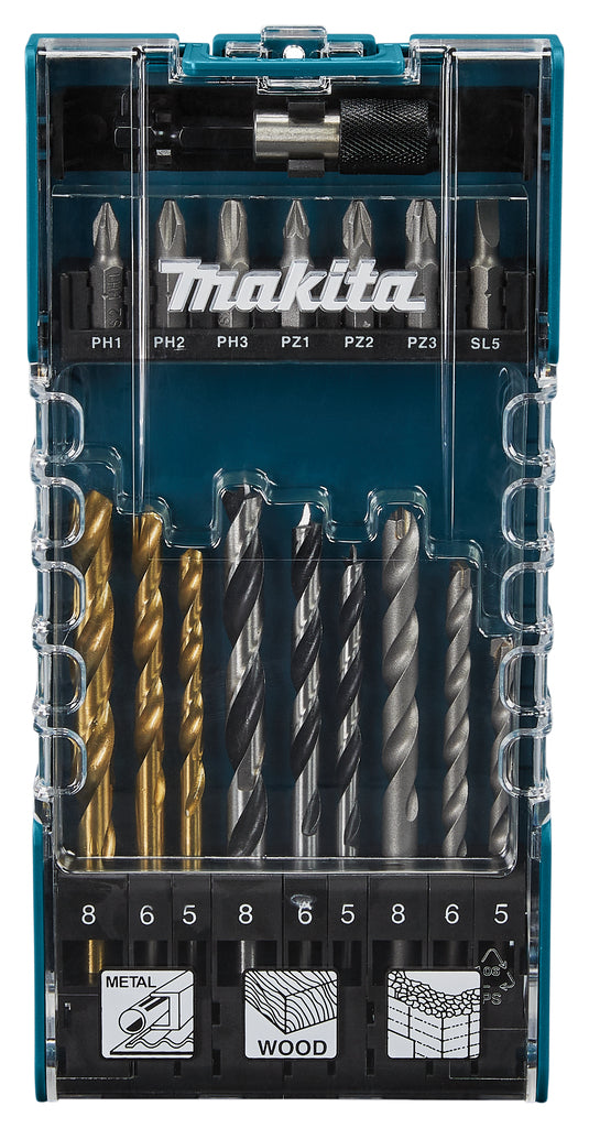 Accessori Makita set punte per trapano e avvitatore 17 pezzi - d-74887 - d-74887