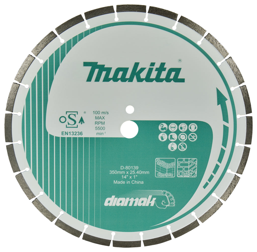 Accesorios Makita disco de diamante segmentado 350x25,4x3,2 mm - d-80139