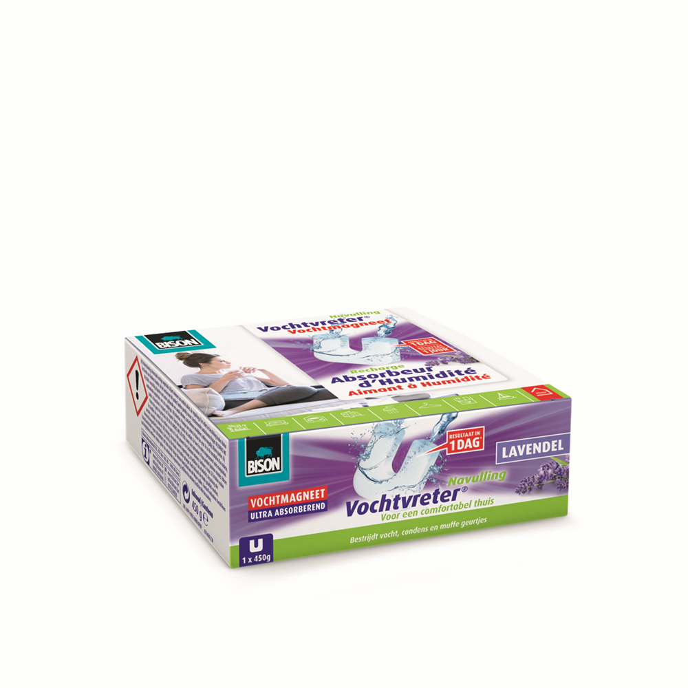 Magnete assorbiumidità Bison lavanda 450gr