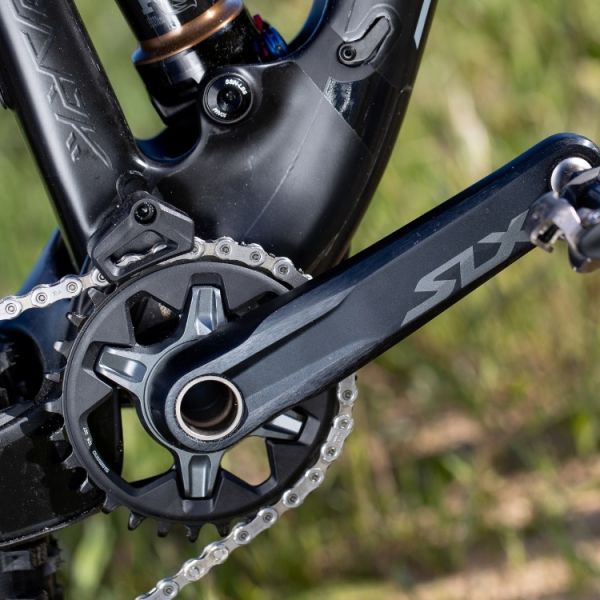 Shimano-Crankset de 12 velocidades SLX FC-M7120-1 sin chaleco de 175 mm-negro