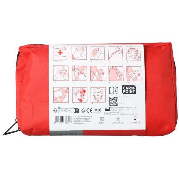 Carpoint Primi Aid Set 40 pezzi incontra lo standard DIN 13164: 2022