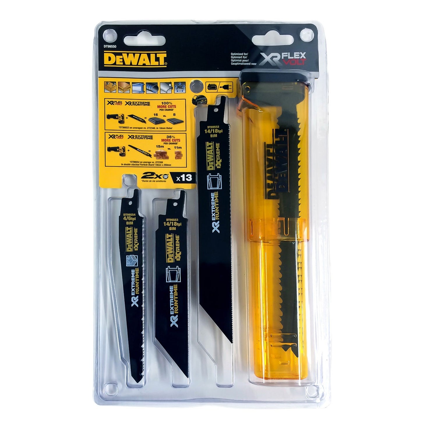 Accessori Dewalt dt99550-qz Set 13 lame per sega alternativa - dt99550-qz