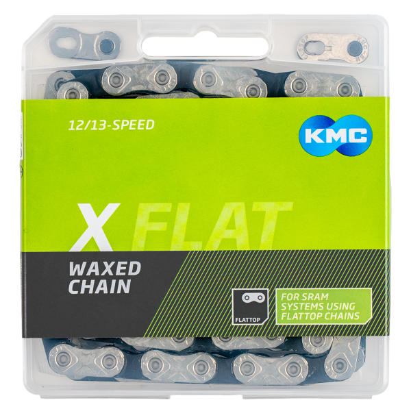 Catena Kmc x-flat 12 13v 126l sram cerata argento nera