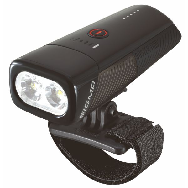 Sigma Headlight Buster 1100 LED Helmhouder -Li -ion battery USB