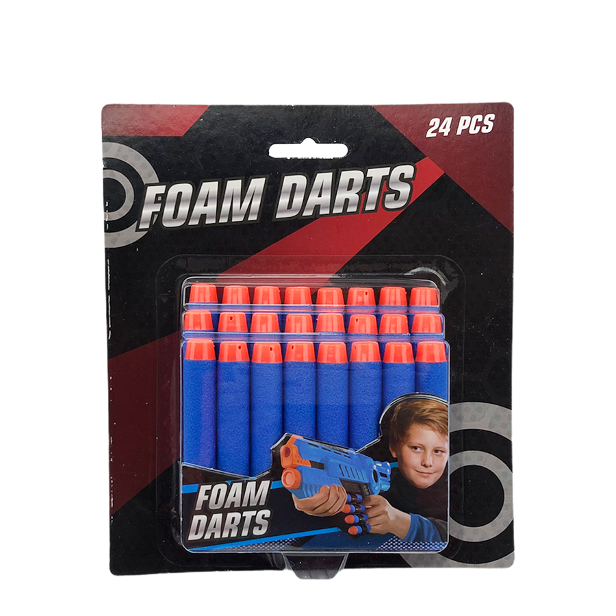 Dart gun dardi blu ricarica 24 pezzi