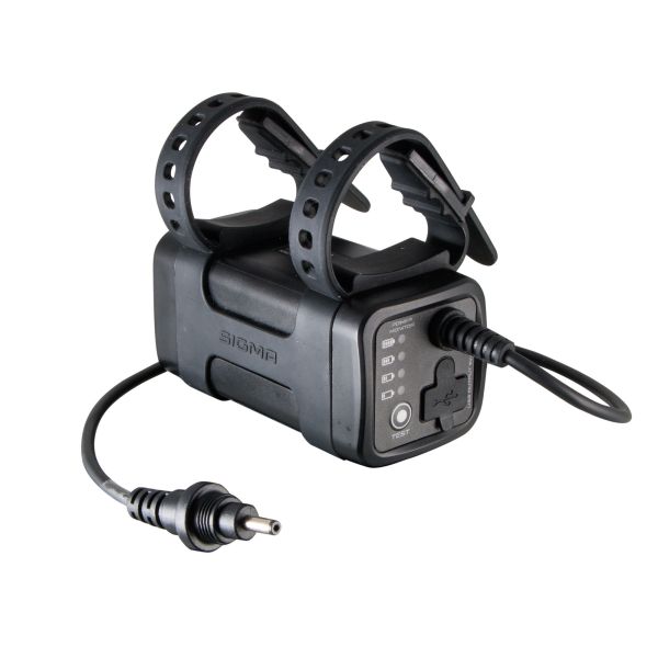 Sigma Buster 2000 Lumen helmet lamp battery Li-on charger remote control