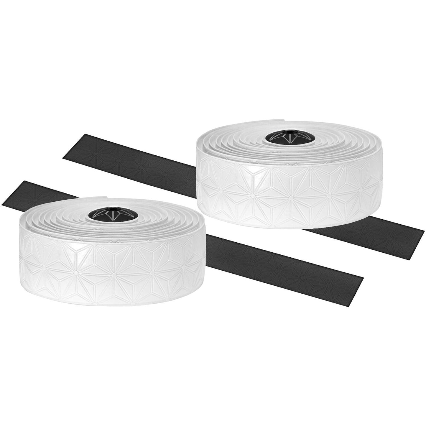 Supacaz Super Sticky Kush Cinta de dirección de un solo color blanco que incluye enchufe de dirección de aluminio
