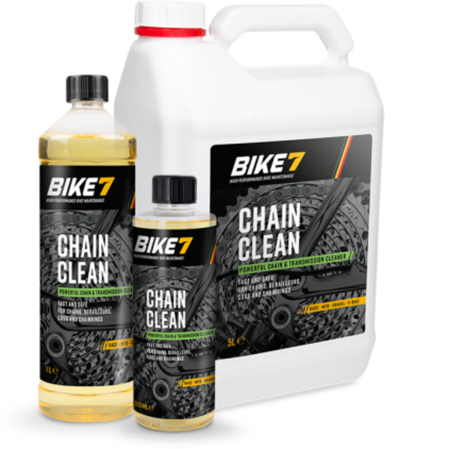 Bike7 - Cadena de cadena Cadena limpia 500 ml (desencadenante de excl.)