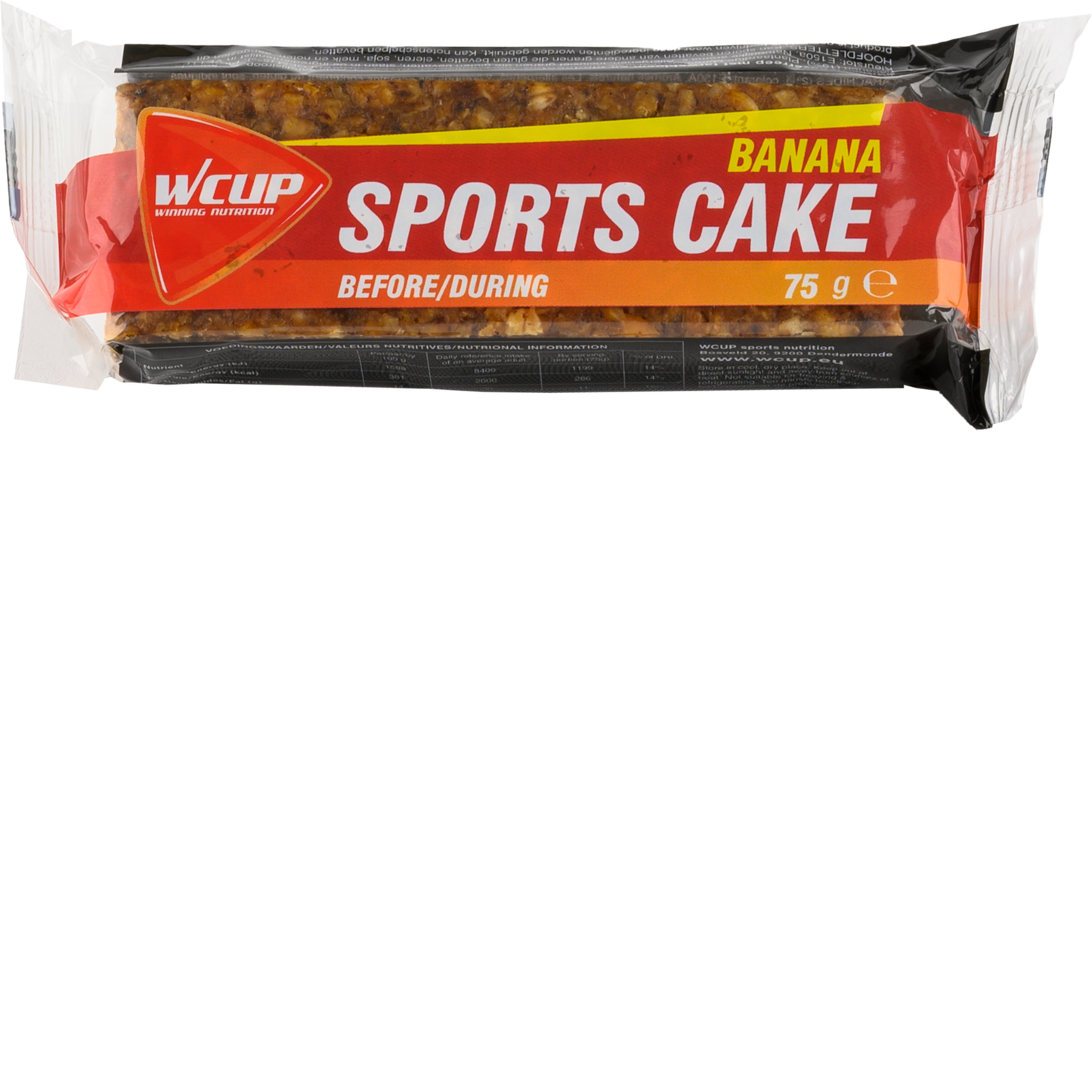 WCUP - Sports Cake Banana 75 grammi 20 pezzi