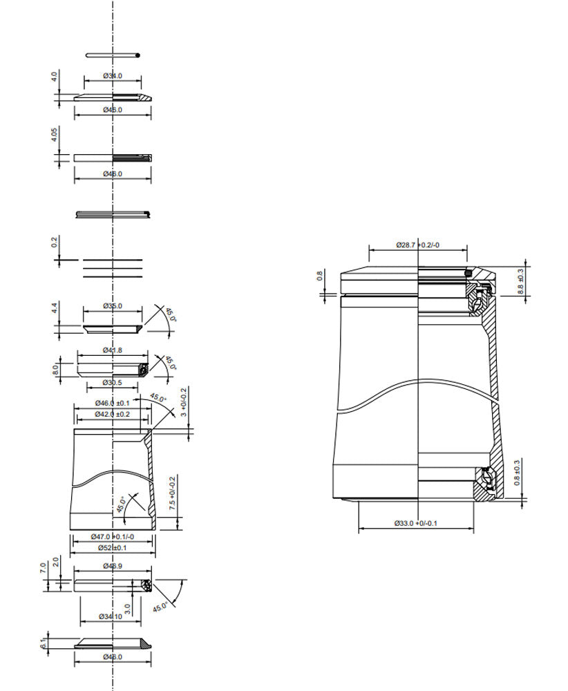 Dirección integrada de carbono Deda in-4