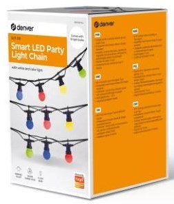 Illuminazione per feste Denver 14m 15 lampade rgb smart wi-fi tuya - 9700095