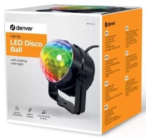 Denver Lampadina LED per feste discoteca 4w 7 funzioni +ab nera - 9700210
