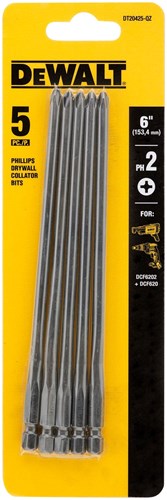Dewalt accessoires 156 mm gipsplaat schroefbit ph2 - dt20425-qz