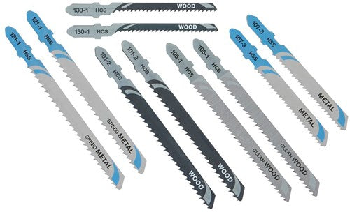 Cassetta accessori Dewalt, 10 pezzi, lame per seghetto alternativo per legno e metallo - dt2294-qz