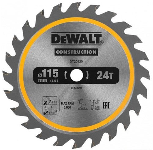 Accessori Dewalt lama per sega circolare | 115x10x24t - dt20420-qz
