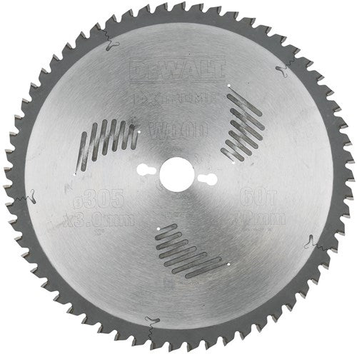 Accessori Dewalt lama per sega circolare 305x30x60t, dentatura alternata, negativa 5°, tacca 3,0mm - dt4331-qz