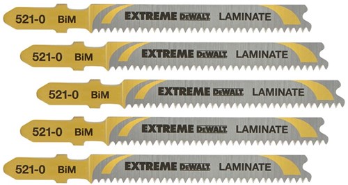 Accesorios dewalt hoja de sierra de calar bim extreme para aserrado rápido en madera y laminado (t101bif) - dt2080-qz