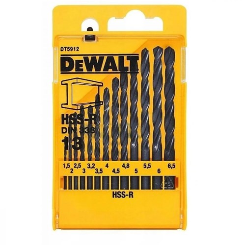 Accesorios Dewalt dt5912qz | juego de brocas | hss | 13 piezas - dt5912-qz
