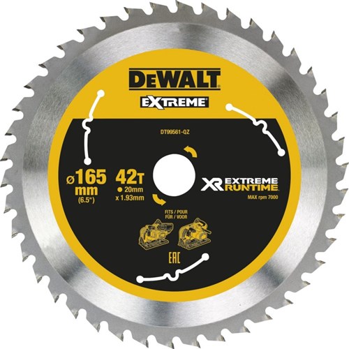 Accessori Dewalt dt99561 lama sega circolare xr 165x20mm 42 denti - dt99561-qz