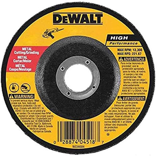 Accessori Dewalt Extreme 2x disco abrasivo per metallo | 125 x 6,0 x 22,2 mm - dx7941-ae