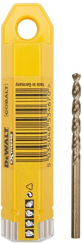 Accessori Dewalt punta per metallo industriale cobalto hss 4.8mm - dt4928-qz