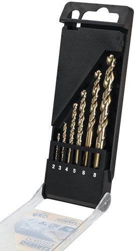 Dewalt accessories hss industrial cobalt metal drill 6-piece set (2,3,4,5,6,8mm) - dt4956-qz