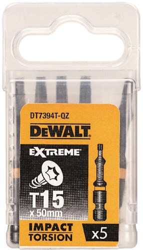 Accesorios diablillo dewalt act torsión 50mm torx t15 - dt7394t-qz