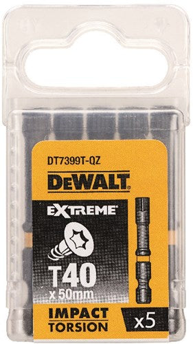 Accesorios diablillo dewalt act torsión 50mm torx t40 - dt7399t-qz