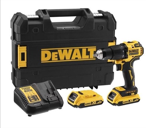 Dewalt dcd709d2t-qw trapano a percussione a batteria 18v 2.0ah ioni di litio in custodia tstak - dcd709d2t-qw