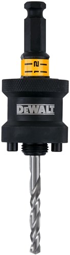 Adattatore a connessione rapida Dewalt dt20625-qz | 1 2''| per seghe a tazza da 32-210 mm | con punta da centro multimateriale - dt20625-qz