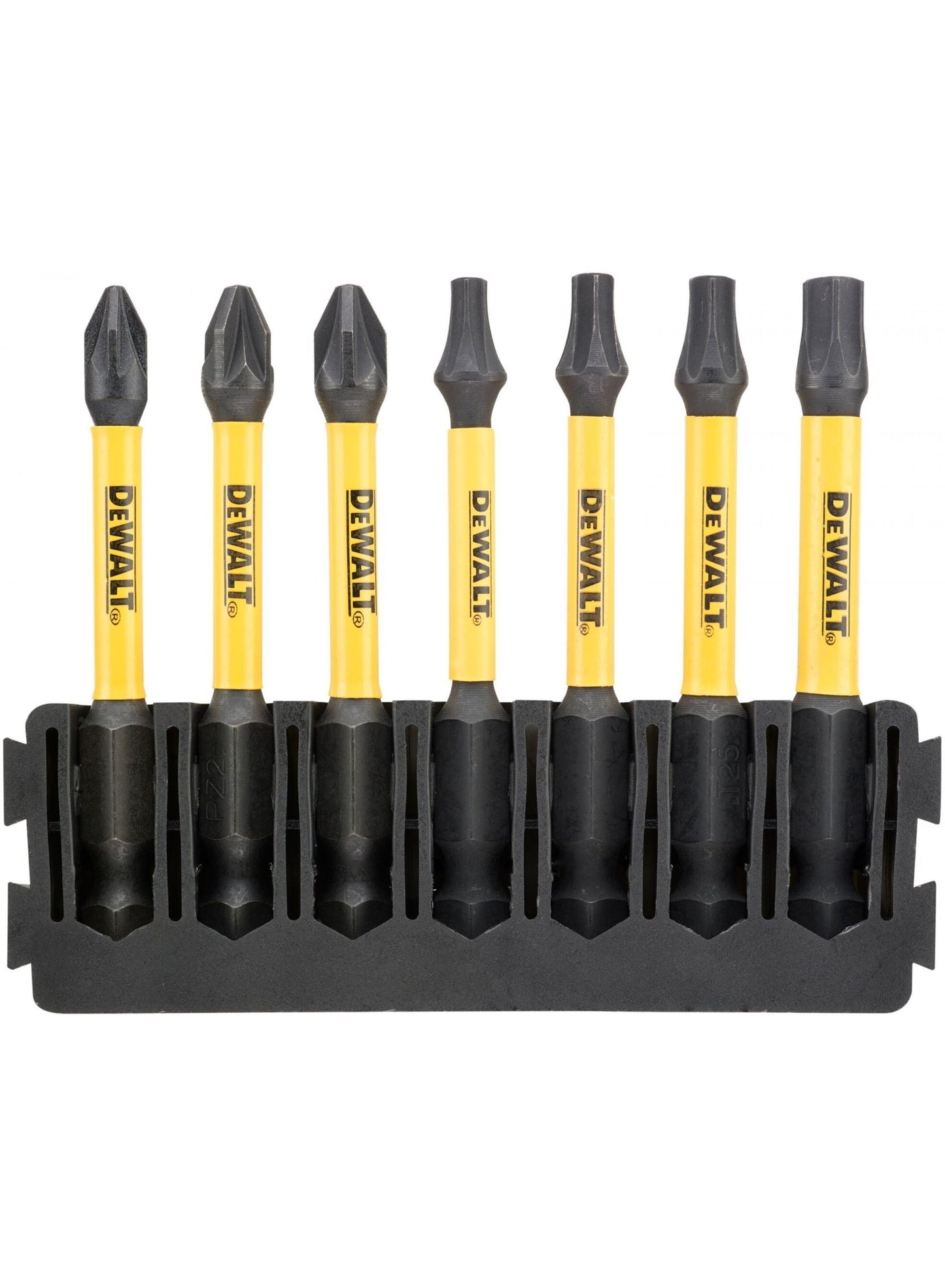 Set di punte per accessori Imp Dewalt | titolare + atto torsione | 57 mm | pz1 x1, pz2 x2, t15 x1, t20 x1, t57 x1, t30 x1 - dt70823-qz