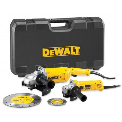Smerigliatrice angolare Dewalt dwe492sdt 230mm + smerigliatrice dwe4207 125mm in valigetta - dwe492sdt-qs
