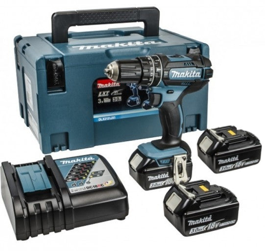Trapano avvitatore a percussione Makita dhp482rf3j 18v 3.0ah + 3a batteria
