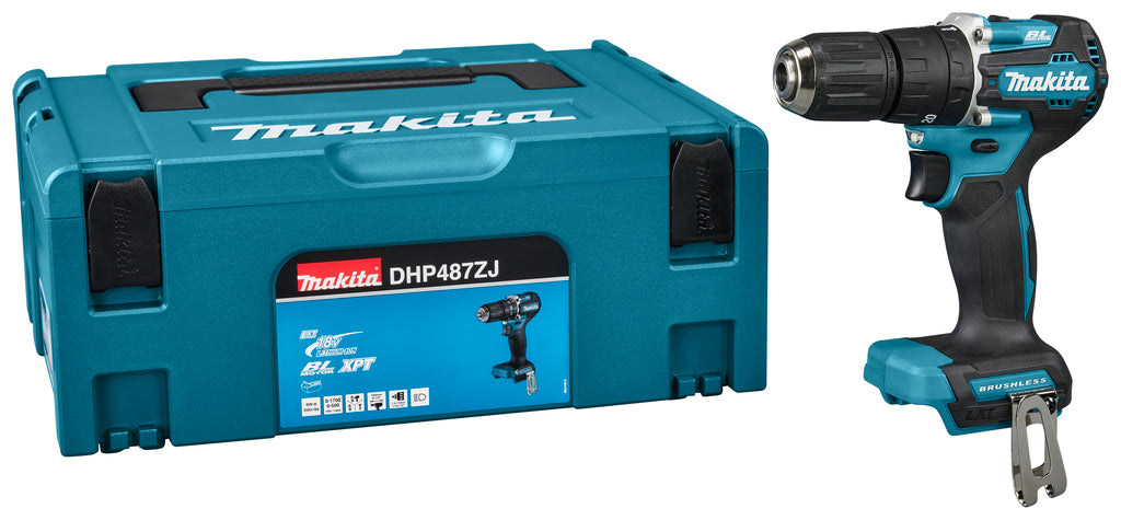Makitadhp487zj | Trapano/avvitatore a percussione 18 V | senza batterie e caricabatterie | in mbox - dhp487zj
