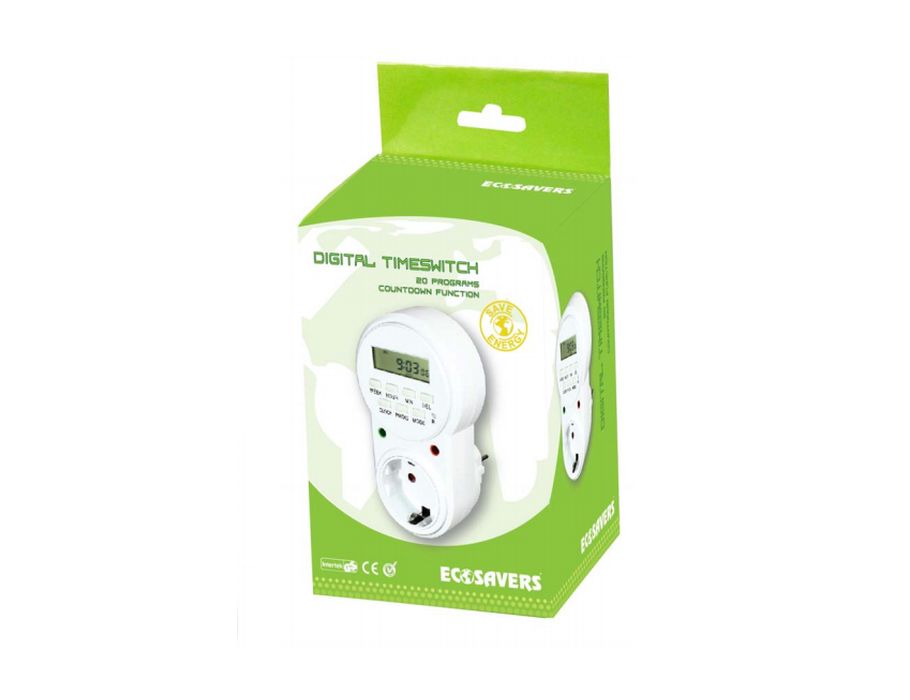 Ecosavers Digital Timeline Clock 20 Programma.