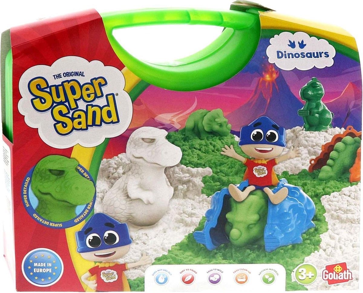 Super Sand Dinosaurus in valigia