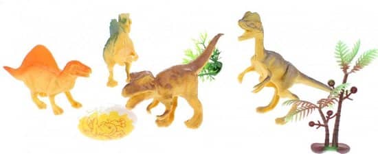 Toi-toys World of the Dinosaurs 4 Dino Apos; s con 1 uovo di dino