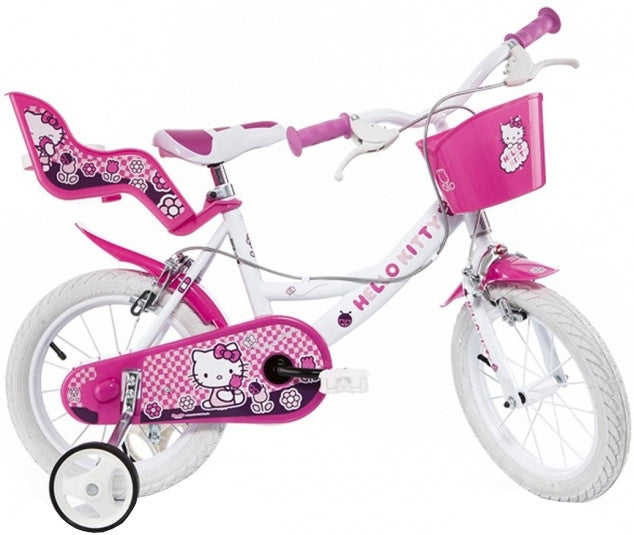 Dino hello kitty 16 pulgadas 27 cm chicas knijprem rosa blanco