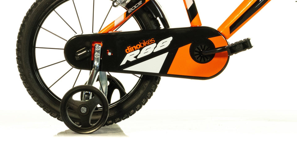 Dino R88 de 14 pulgadas de 24 cm para niños pellizcando naranja