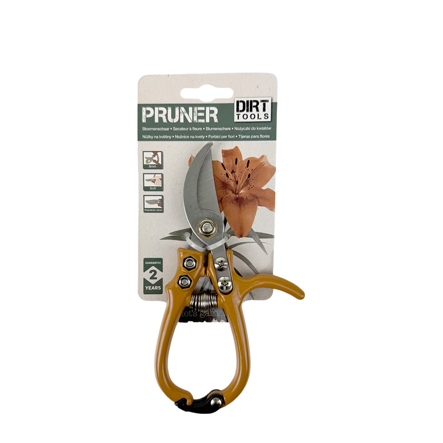 Dirt tools tijeras para flores ocre ø8mm