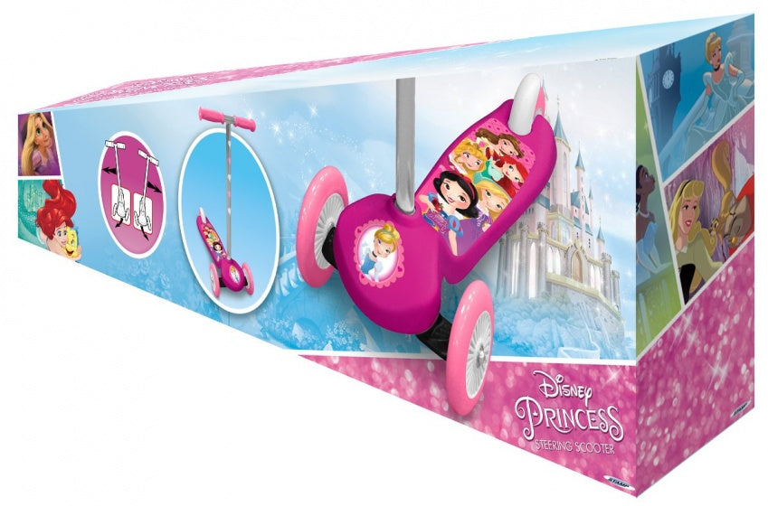 Princesa de 3 ruedas niños paso a pie chicas de freno rosa