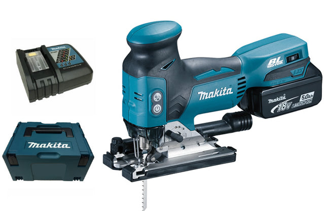Sierra de calar inalámbrica con mango en T Makita djv181rt1j | 1x batería 18v 5.0ah - djv181rt1j