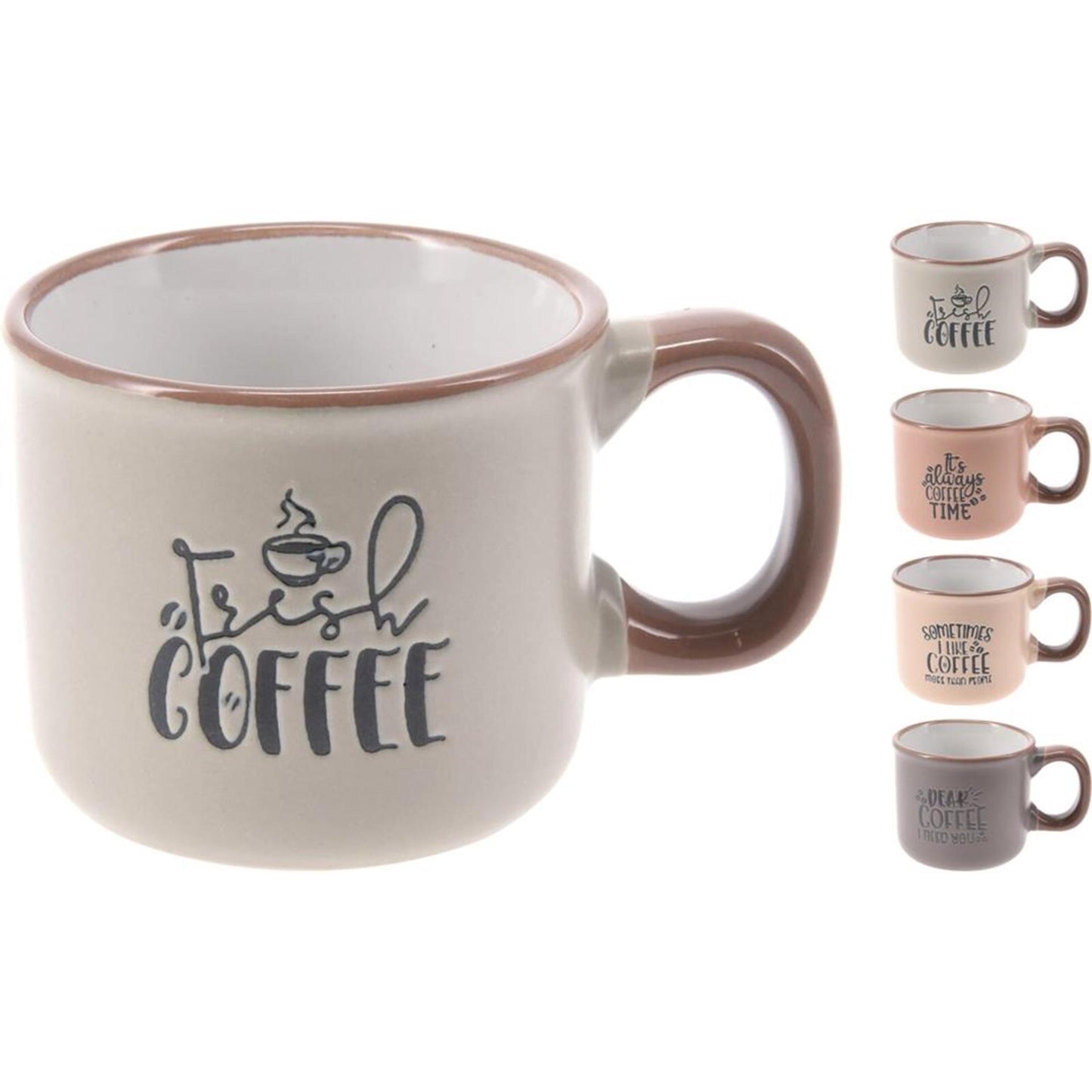 Excelente taza de loza para el hogar 90ml.