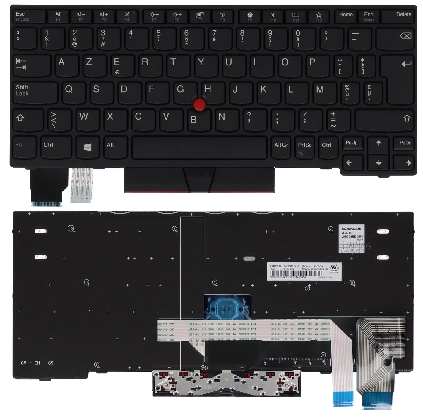 Lenovo Laptop Keyboard Azerty Be
