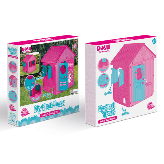 Dolo My 1st Unicorn House Playhouse con campanello rosa blu