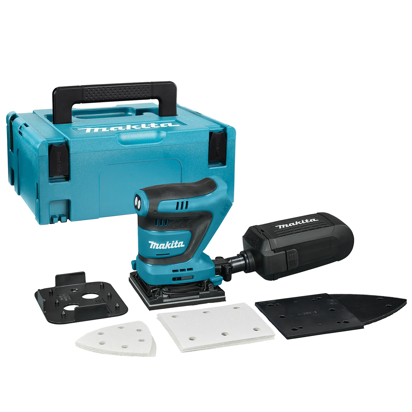 Makita dbo480zj | levigatrice orbitale palmare a batteria | 18v| senza batterie e caricabatterie | nella custodia m-box - dbo480zj