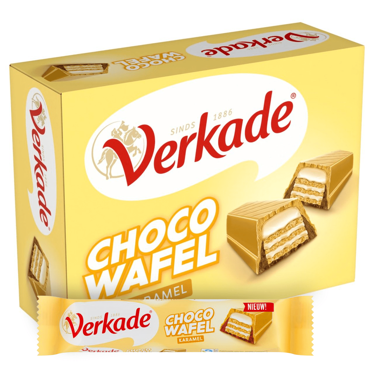 Caramelo de gofre de chocolate Verkade (24x 39,5g)