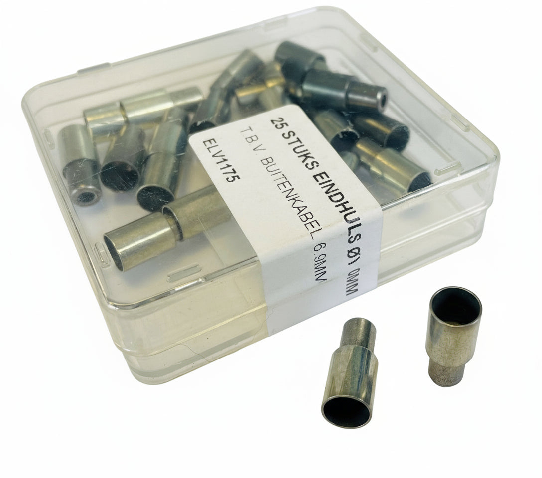 Elvedes cable systems bv elvedes elv1175 ferrule 7.0 mm. messing (25)